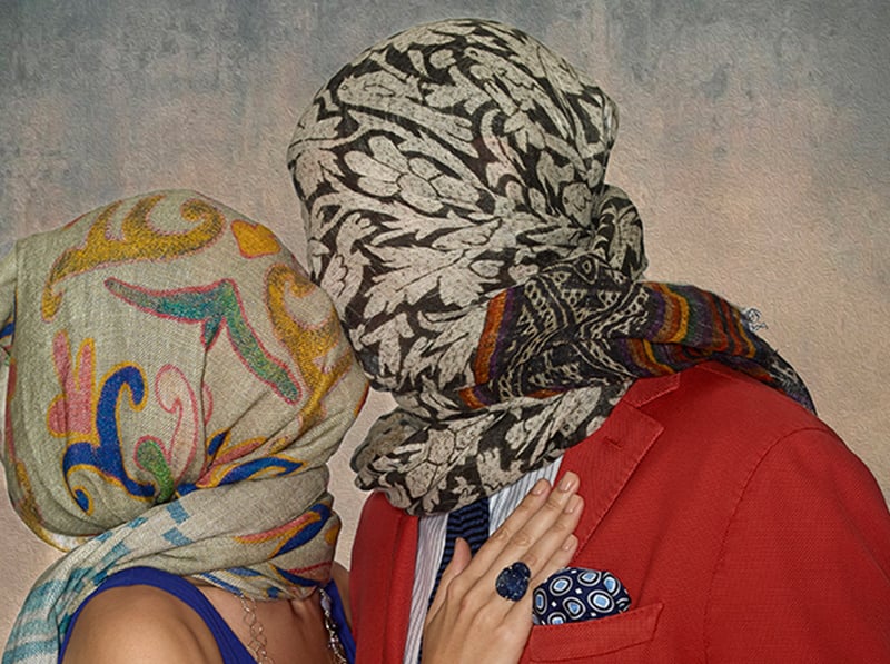 Scarf Heads Magritte M Penner Photo