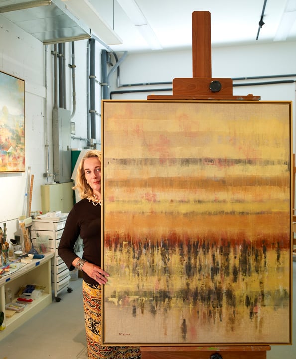 Barbara Hines in Studio