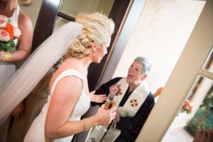 Bride and Minister