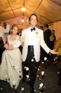 Bride and Groom Leaving