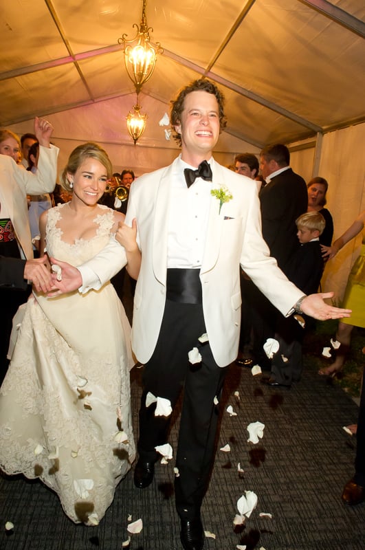 Bride and Groom Leaving
