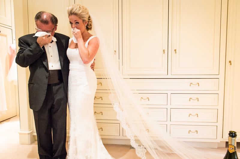 Father and Daughter Crying