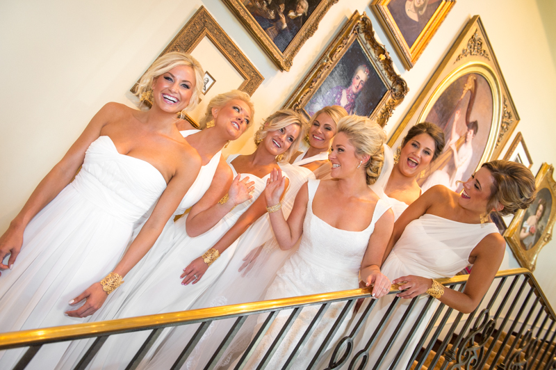 Wedding photographer in Odessa Girls Having Fun on stairs